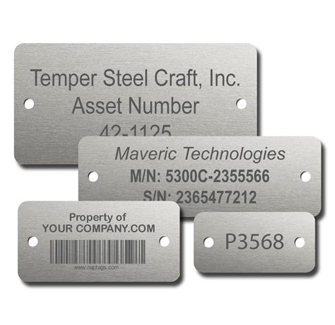 sheet metal tags|naptags stainless steel tags.